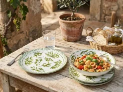 Vajilla de Porcelana 12 Piezas Verde Olivo PC-233632