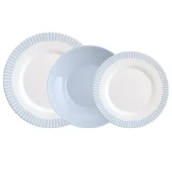 Vajilla de Vidrio Opal Azul 12 Piezas Luminarc ROMANTIC