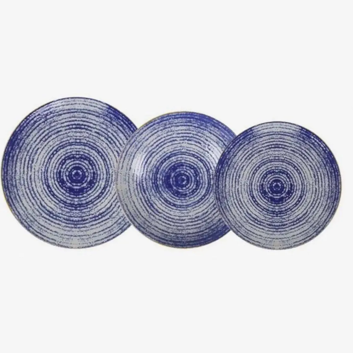 Vajilla 12 Piezas de Porcelana ESPIRAL MONACO IVORY BRILLO
