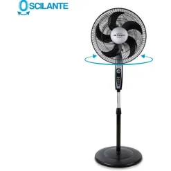 Ventilador de Pie Orbegozo 40 cm de 3 Velocidades Oscilante SF0149