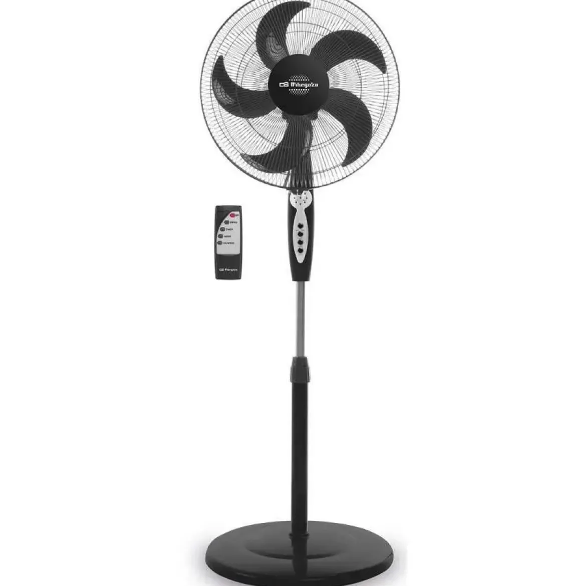 Ventilador de Pie Orbegozo Silencioso 40 cm 5 Aspas 3 Velocidades Oscilante SF0249