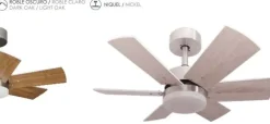 Ventilador de techo BASTILIPO Arenal DC LED mando 75cm BASTILIPO 5642