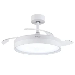 Ventilador de Techo con Luz LED Plegable Motor DC SOGO VEN-SS-21845