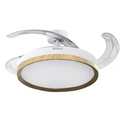 Ventilador de Techo SOGO VEN-SS-21850 con Aspas Retráctiles y Luz LED
