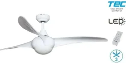 Ventilador Techo BASTILIPO Capri Blanco LED 3 Palas 132cm 7852