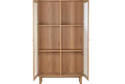 Vitrina de Cristal con Estructura MDF y Dos Puertas MB-223046