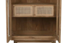 Vitrina de Cristal en Madera de Teca Natural MB-215338