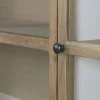 Vitrina de Madera de Acacia con 9 Puertas de Cristal MB-228434