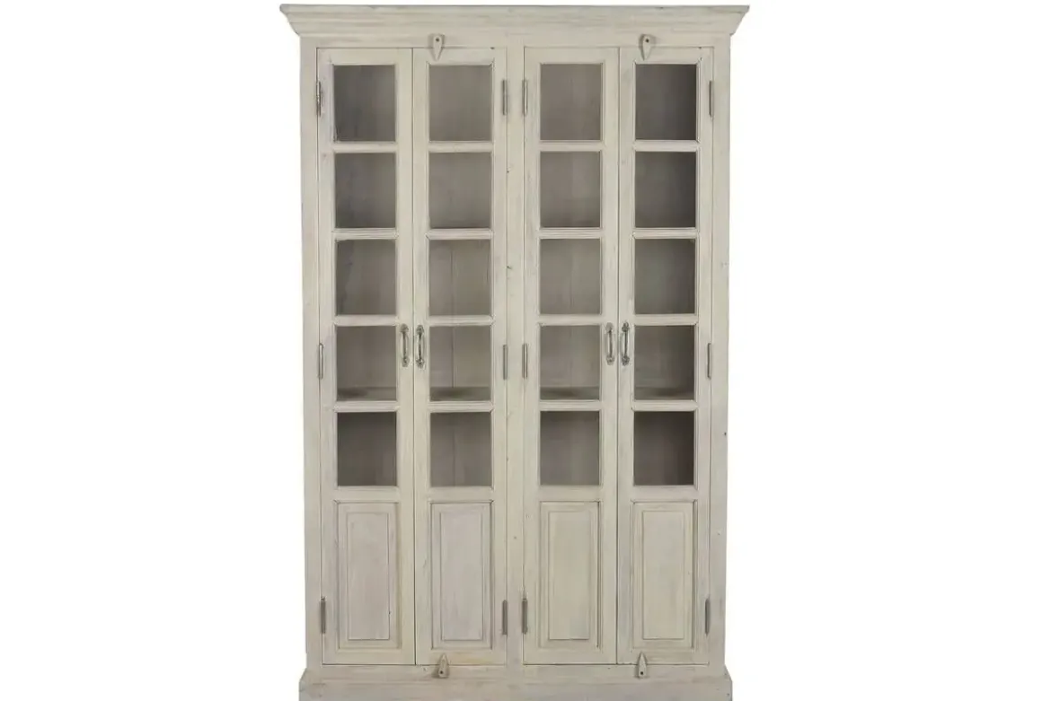 Vitrina de Madera de Mango con Dos Puertas Decapé MB-220541