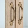 Vitrina de Madera Maciza de Mango con Cuatro Puertas MB-208792