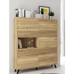 Vitrina de 5 Puertas Mauvella-Rayas SOLANA