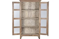 Vitrina de Salón de Madera Reciclada con Acabado Antiguo MB-213755