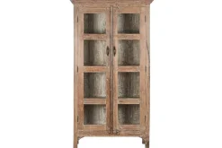 Vitrina de Salón de Madera Reciclada con Acabado Antiguo MB-213755