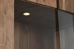 Vitrina de Salón en Madera de Acacia con Cristal MB-201135