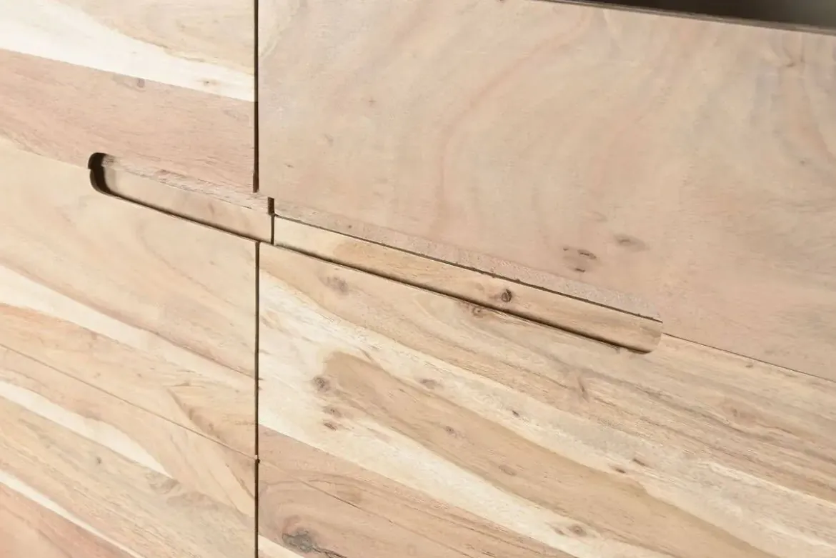 Vitrina de Salón en Madera de Acacia Natural MB-220536