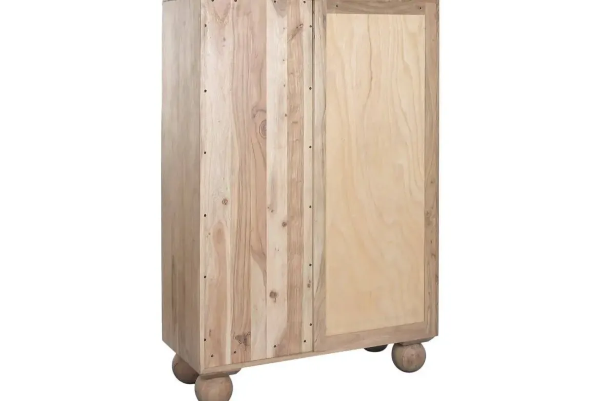 Vitrina de Salón en Madera de Acacia y Cristal MB-227295
