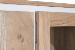 Vitrina de Salón en Madera de Acacia y Cristal MB-227295
