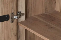 Vitrina de Salón en Madera de Acacia y Cristal MB-227295