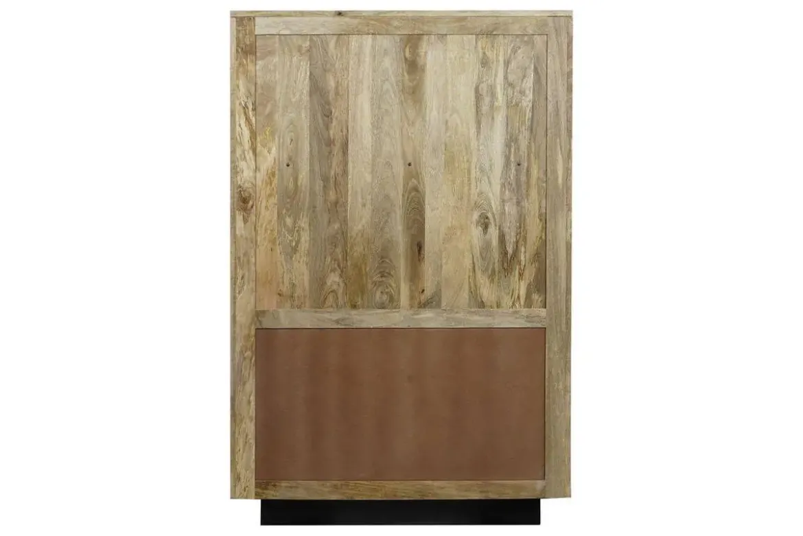 Vitrina de Salón en Madera de Mango con Cristal MB-205538