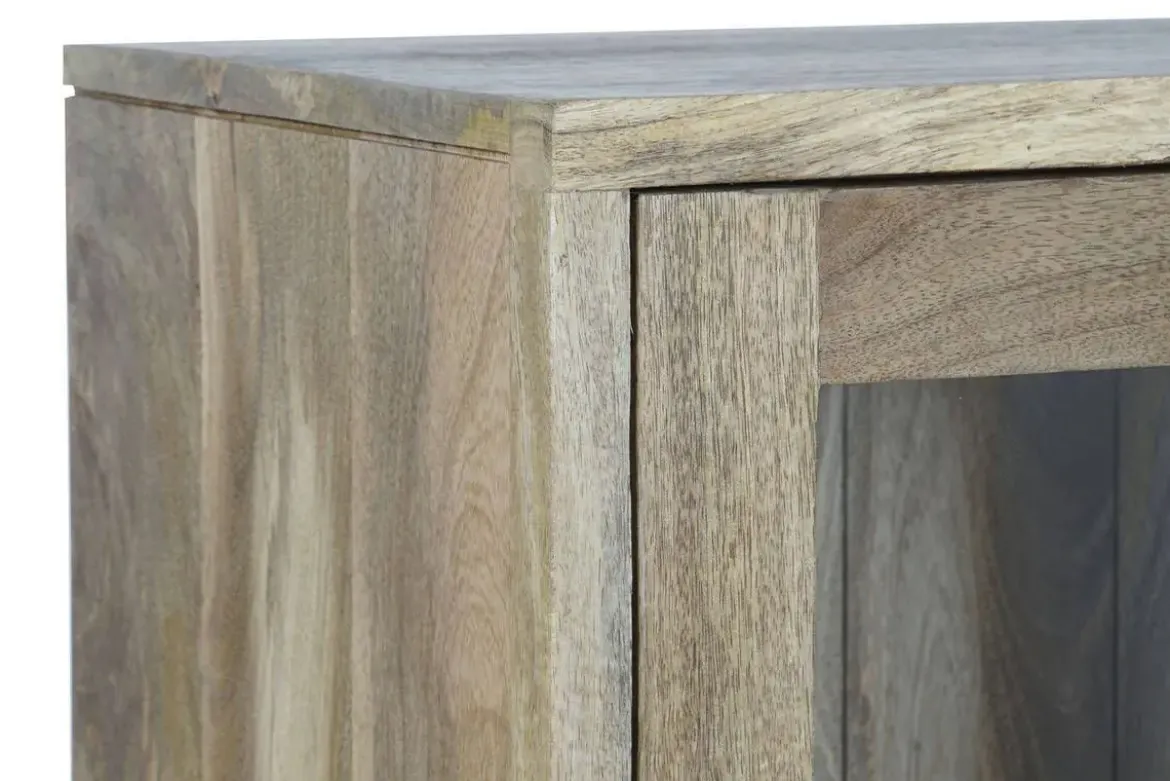 Vitrina de Salón en Madera de Mango con Cristal MB-205538