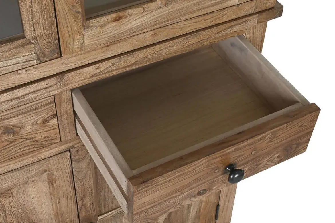 Vitrina de Salón en Madera Reciclada y Olmo Natural MB-215907