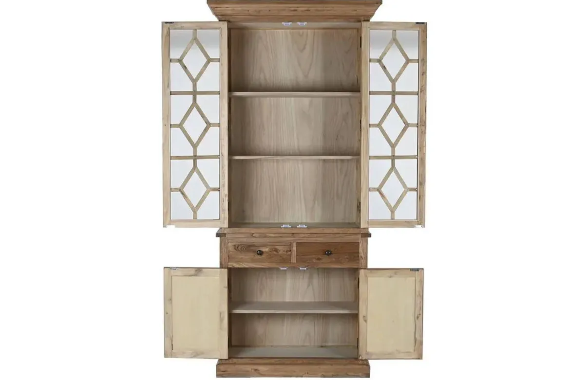Vitrina de Salón en Madera Reciclada y Olmo Natural MB-215907