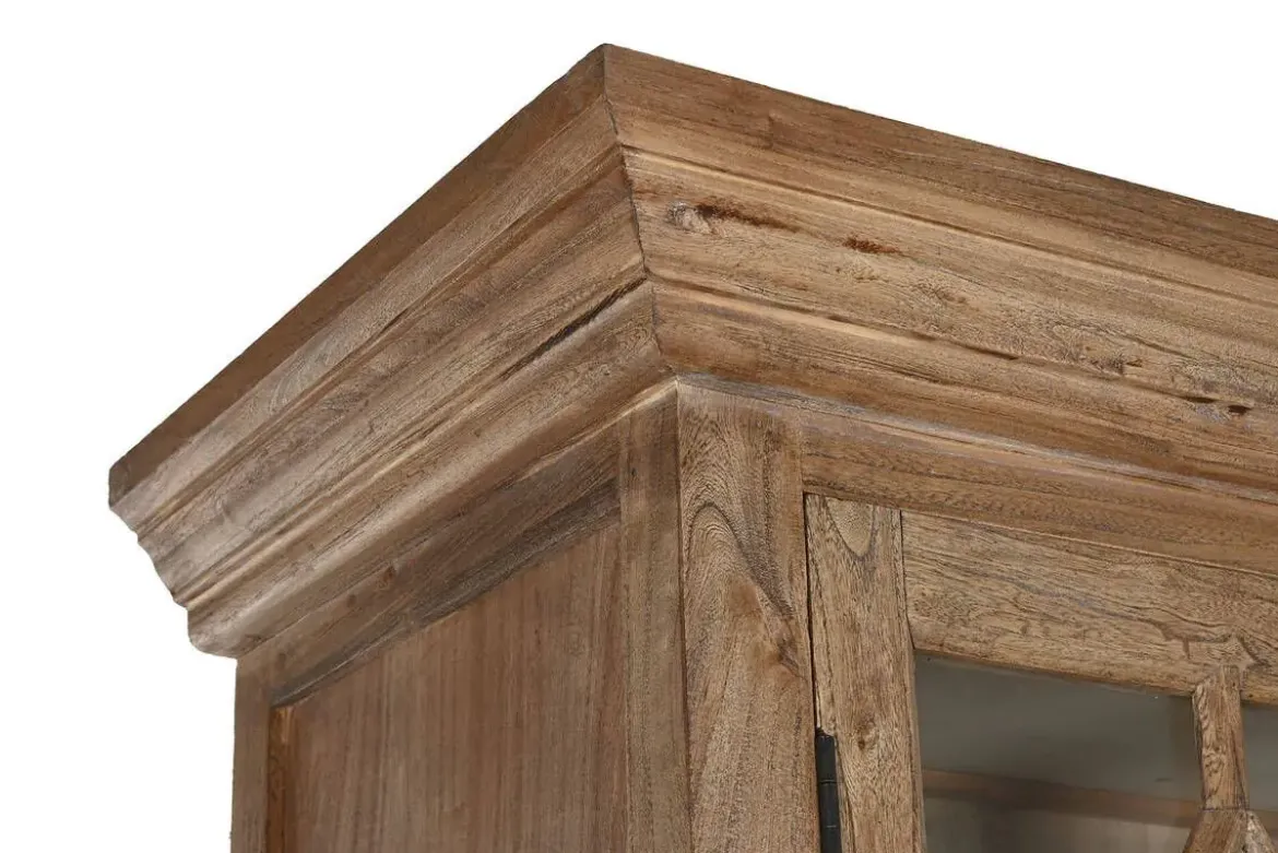 Vitrina de Salón en Madera Reciclada y Olmo Natural MB-215907