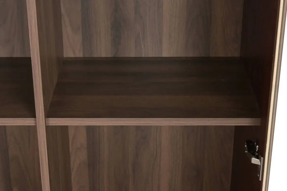 Vitrina de Salón en MDF con Puertas de Cristal MB-224127
