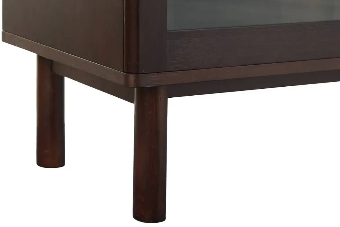 Vitrina de Salón en MDF con Puertas de Cristal MB-224127