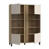 Vitrina de Salón en Roble y Sand con 2 Puertas KILLARNEY KQLV622-M802