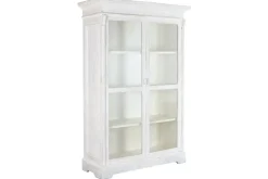 Vitrina en Madera de Mango Decapé Blanco MB-223573