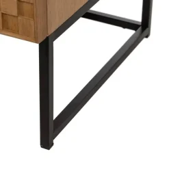 Vitrina Natural de DM y Madera de Fresno con Puertas 198 cm 612156
