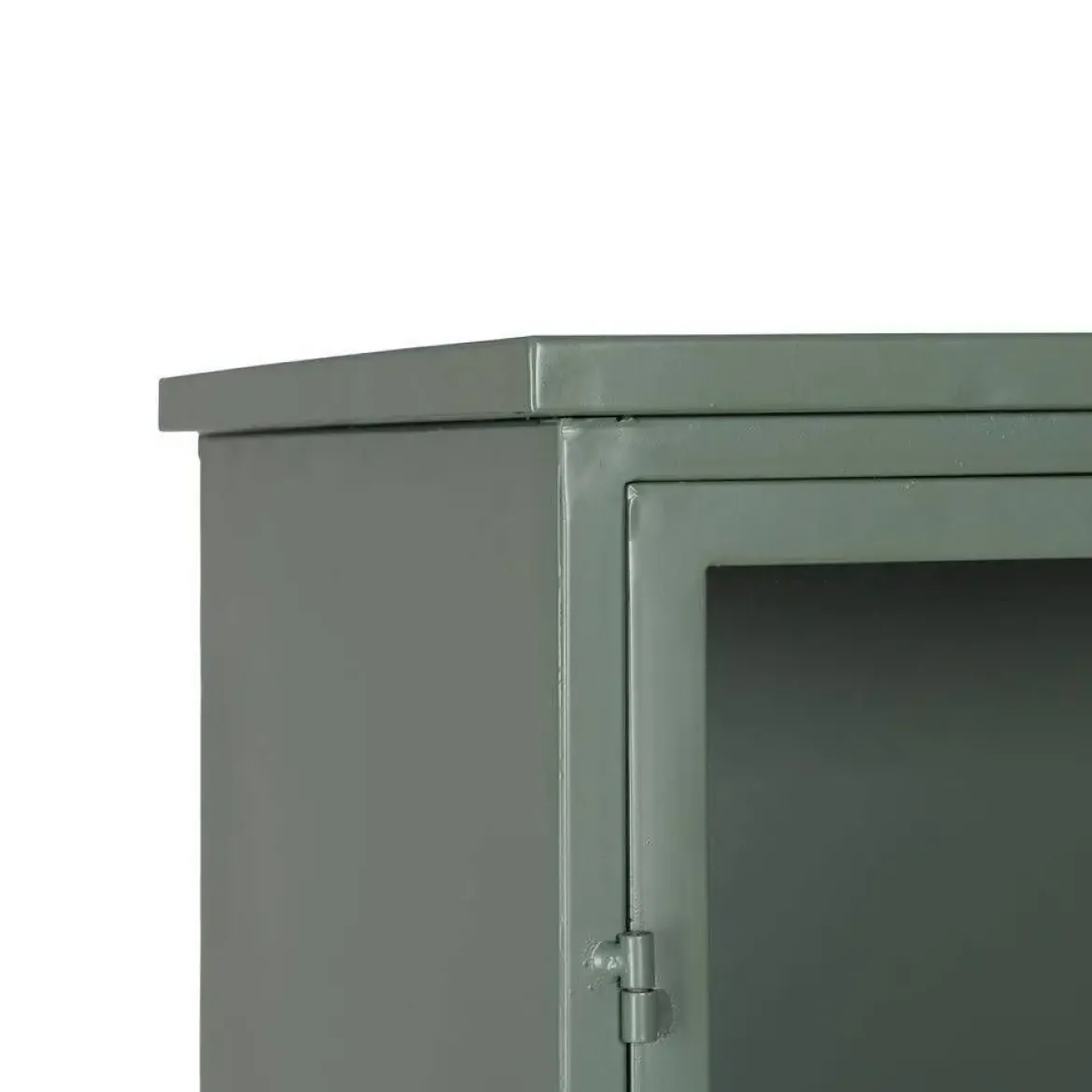 Vitrina Verde Menta de Metal-Cristal 611363