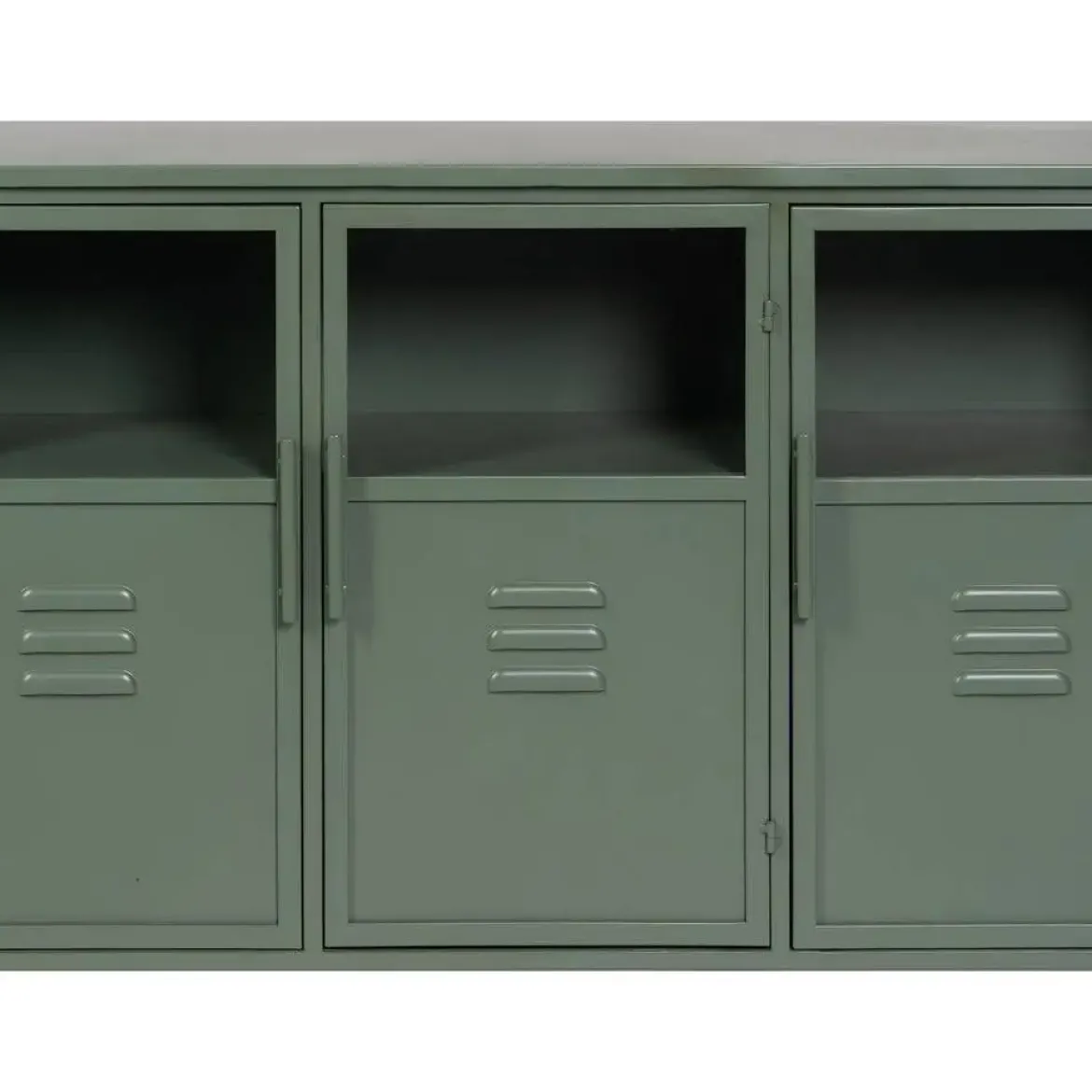 Vitrina Verde Menta de Metal-Cristal 611363