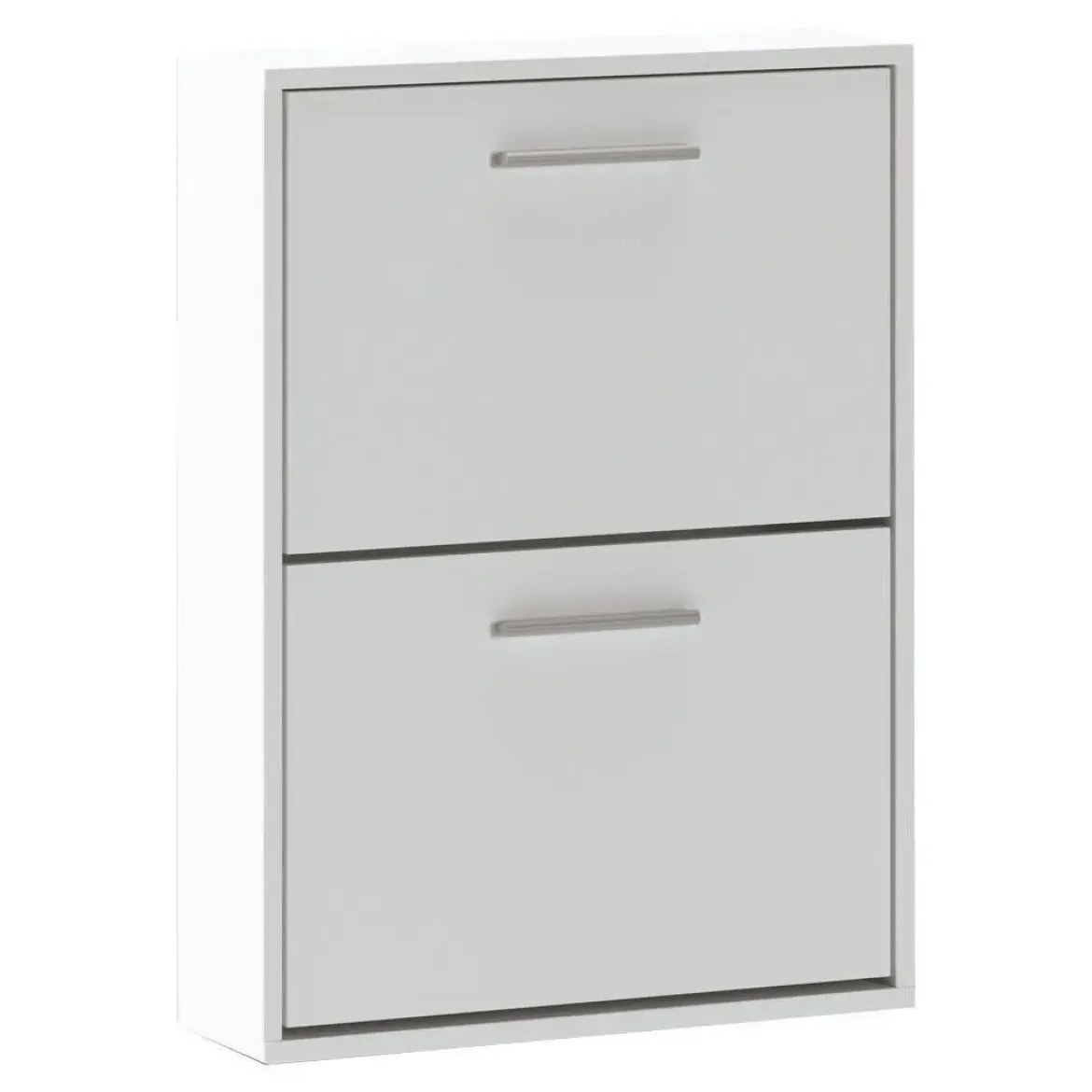 Zapatero de Dos Puertas Abatibles de color Blanco AURA