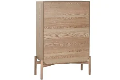 Zapatero de Madera de Abeto con Ratán Natural MB-215922