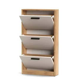 Zapatero 3 Puertas en Melamina Mauvella-Beig ELBA A031EL15MVG