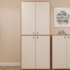Zapatero 4 Puertas y 1 Cajón Acabado Sand Mauvella A83