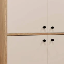 Zapatero 4 Puertas y 1 Cajón Acabado Sand Mauvella A83