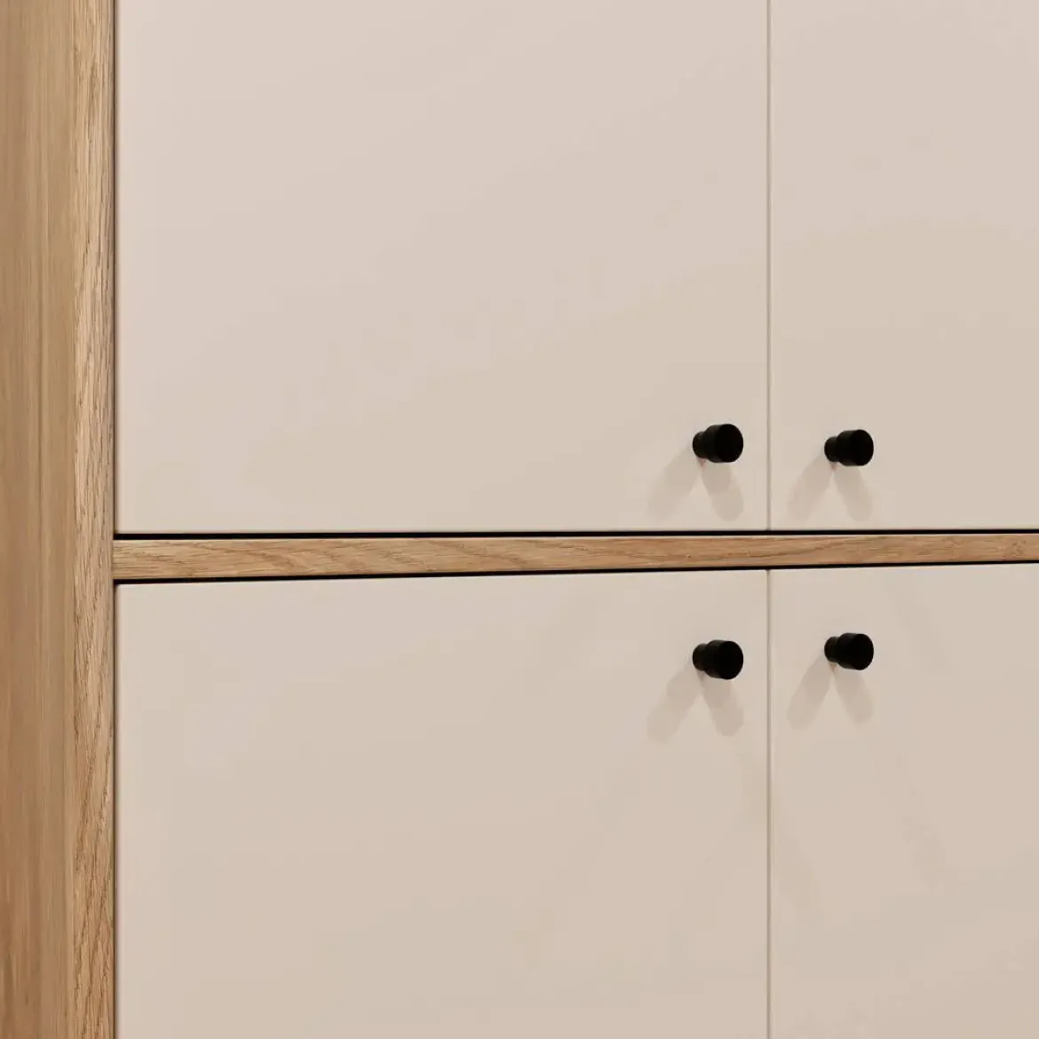 Zapatero 4 Puertas y 1 Cajón Acabado Sand Mauvella A83